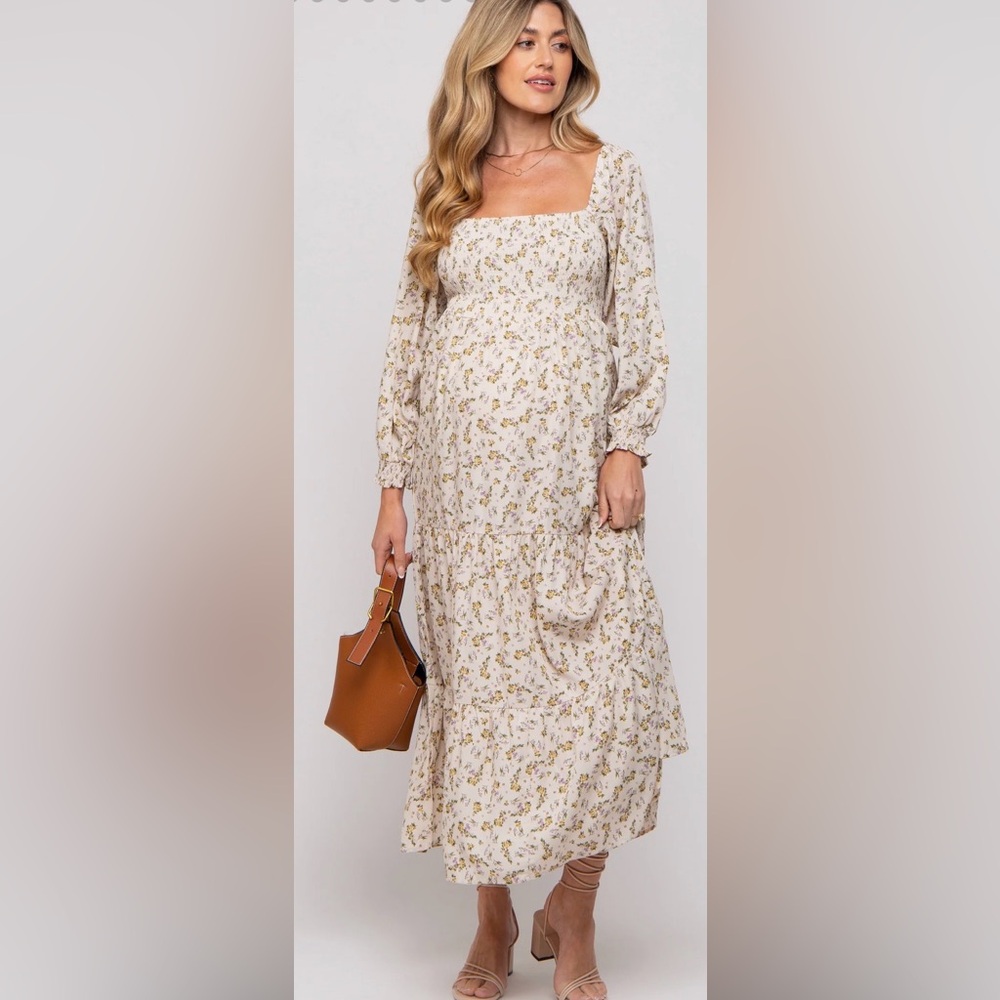 Pinkblush Floral Long Sleeve Dress